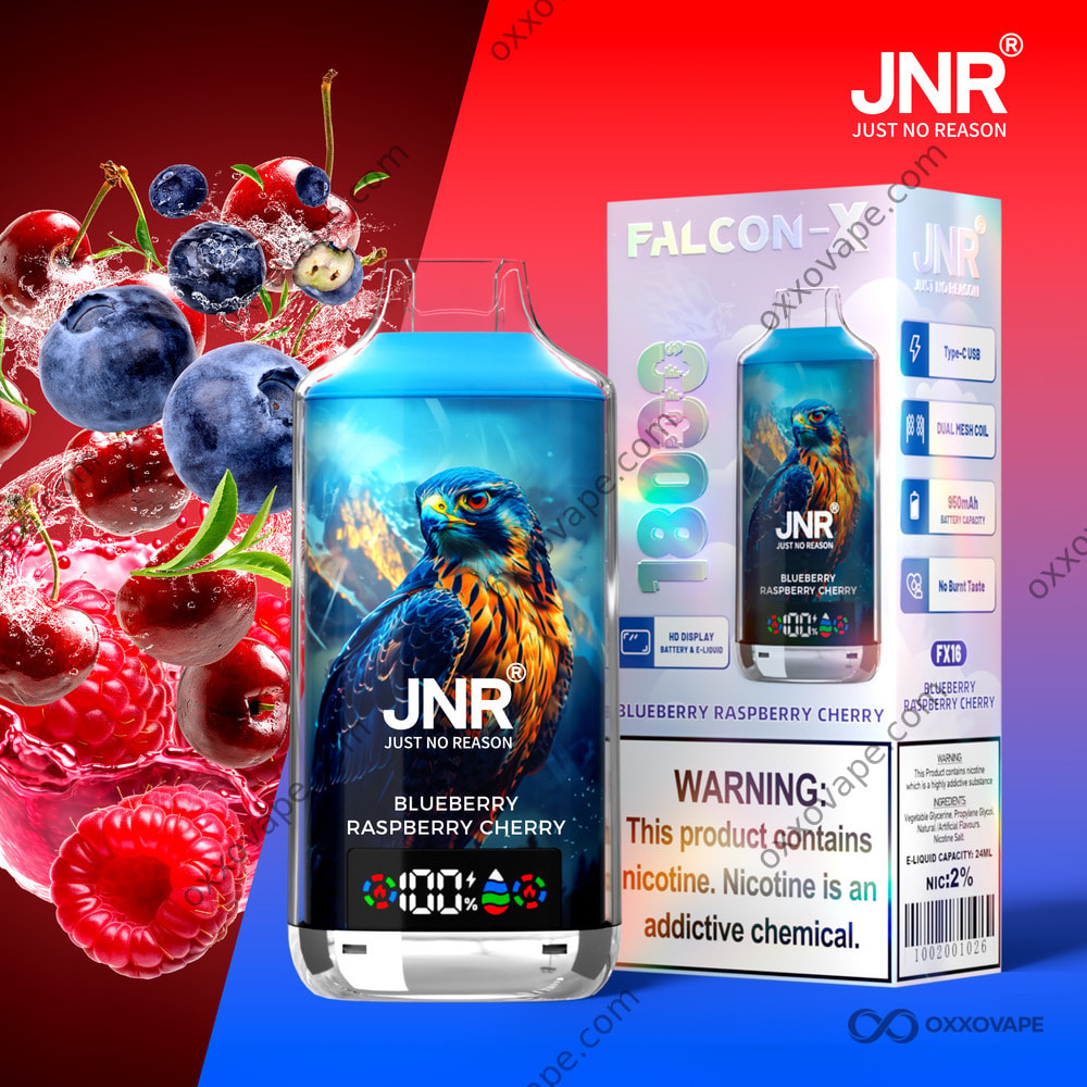 18000 puffs disposable vape JNR Falcon X 18K | Dual Mesh Coil & Rechargeable | Best Fruit Flavors Vape Buy VOOPOO Drag 3 MELO Plus Flavor:Strawmelon Peach