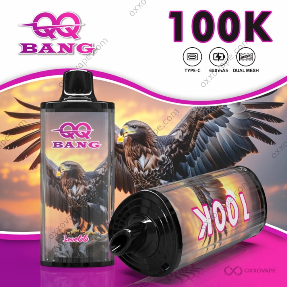 Bang QQBANG 100000 Love 66 flavor 100K puffs floral fruity candy disposable vape