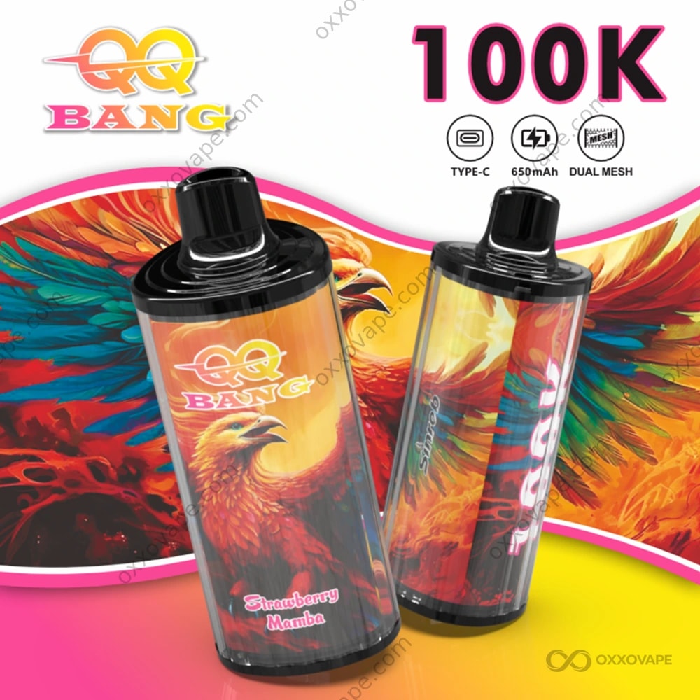 Bang QQBANG 100000 Strawberry Mamba flavor 100K puffs candy sweet disposable vape
