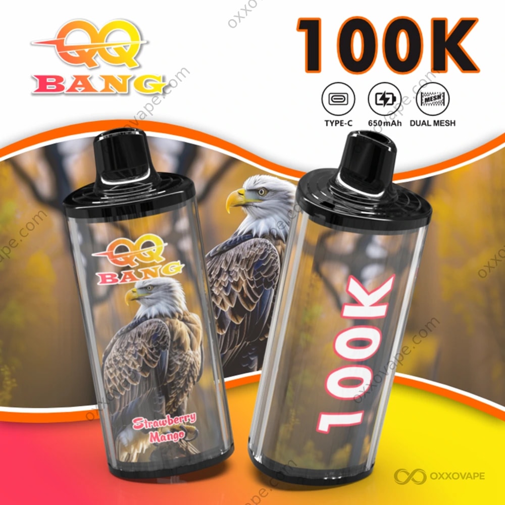 Bang QQBANG 100000 Strawberry Mango flavor 100K puffs tropical summer disposable vape