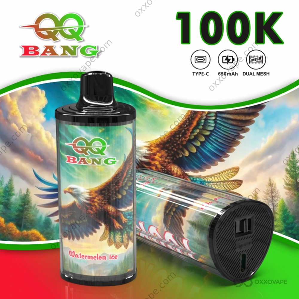 Bang QQBANG 100000 Watermelon Ice flavor 100K puffs rechargeable disposable vape