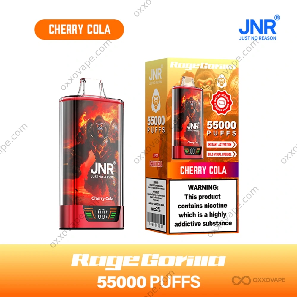 JNR Rage Gorilla 55000 Cherry Cola Flavor Disposable Vape