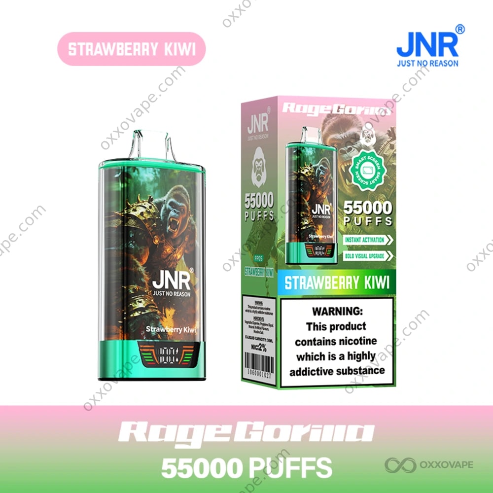 JNR Rage Gorilla 55000 Strawberry Kiwi Flavor Disposable Vape