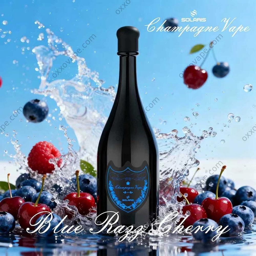 Solaris Champagne 30000 Puffs Disposable Vape — Blue Razz Cherry Flavor | EU Warehouse
