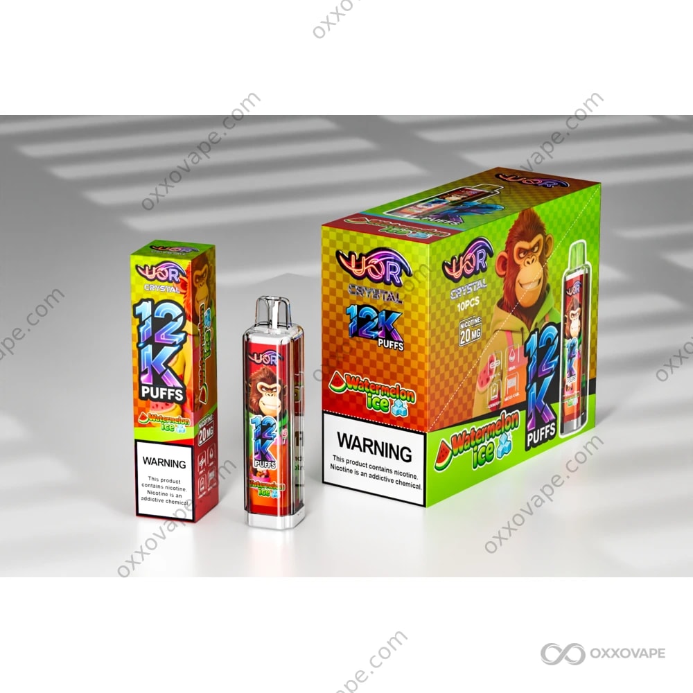 UOR Crystal 12000 Watermelon Ice bold icy disposable vape 12000 puffs