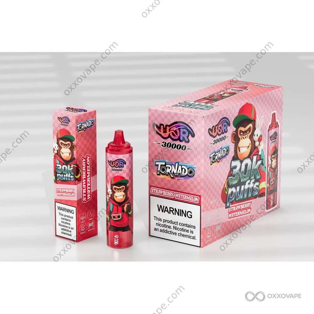 UOR Tornado 30000 30K Puffs Disposable Vape | LED Display Mesh Coil & Type-C Rechargeable | Long-Lasting Fruit Flavor Vape | EU Warehouse UOR Tornado 30000 30K Puffs Disposable Vape | LED Display Mesh Coil & Type-C Rechargeable | Long-Lasting Fruit Flavor Vape | EU Warehouse