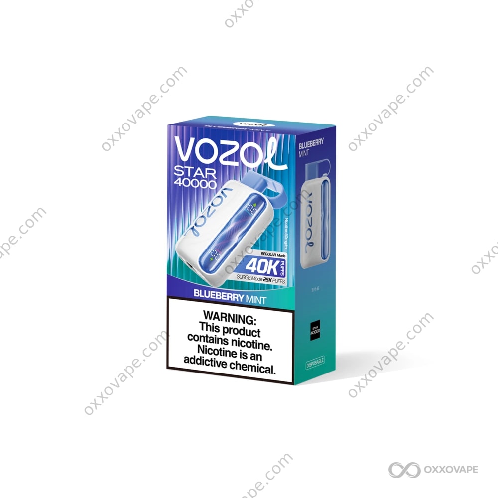 Vozol Star 40000 40K Puffs Disposable Vape | Dual Mesh Coil & Smart Screen  | Dual Mode Surge Vape | EU Warehouse
