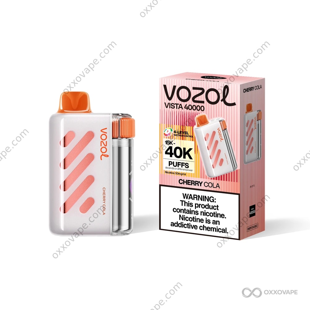 Vozol Vista 40000 Cherry Cola flavor nostalgic fizzy disposable vape