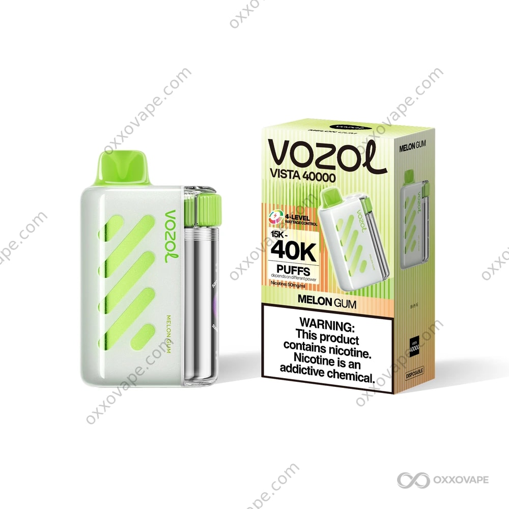 Vozol Vista 40000 Melon Gum flavor fun candy disposable vape 40K