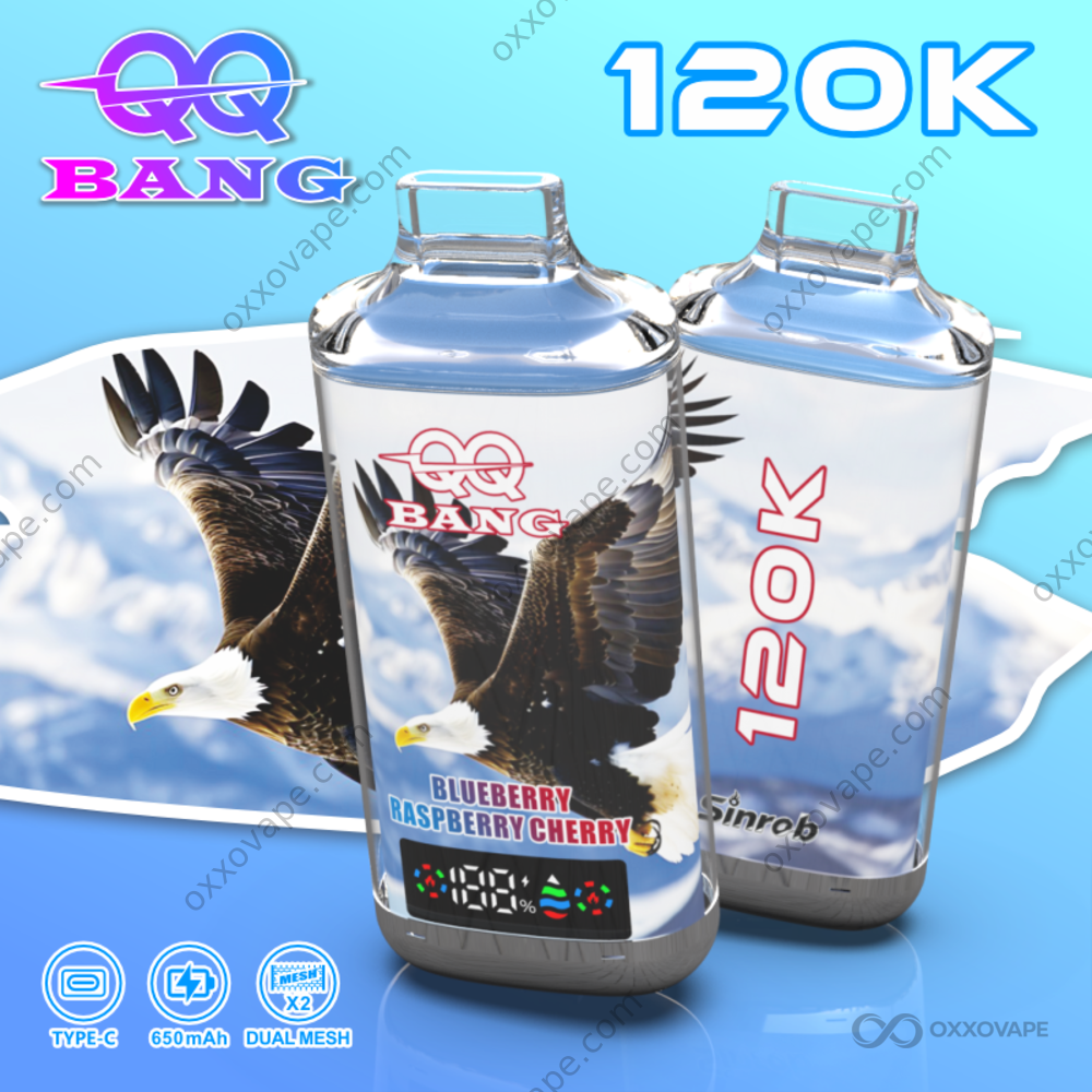 QQ Bang 120000 Puffs Blueberry Raspberry Cherry triple berry disposable vape