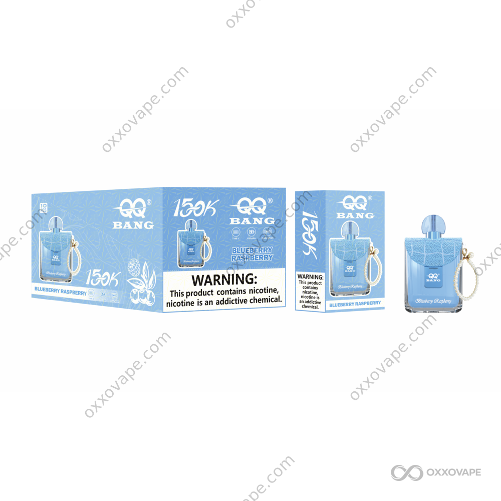 QQ Bang Perfume 150000 Blueberry Raspberry flavor 150K puffs disposable vape