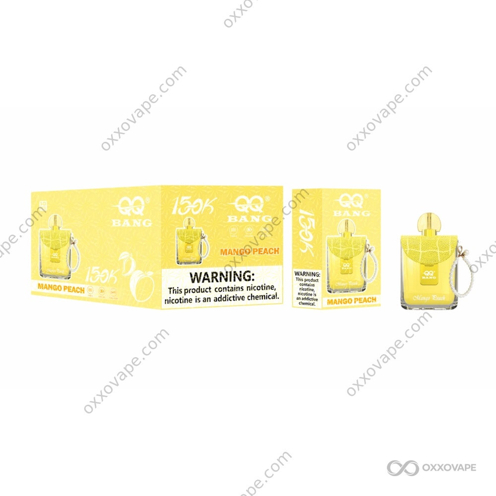 QQ Bang Perfume 150000 Mango Peach flavor 150K puffs disposable vape