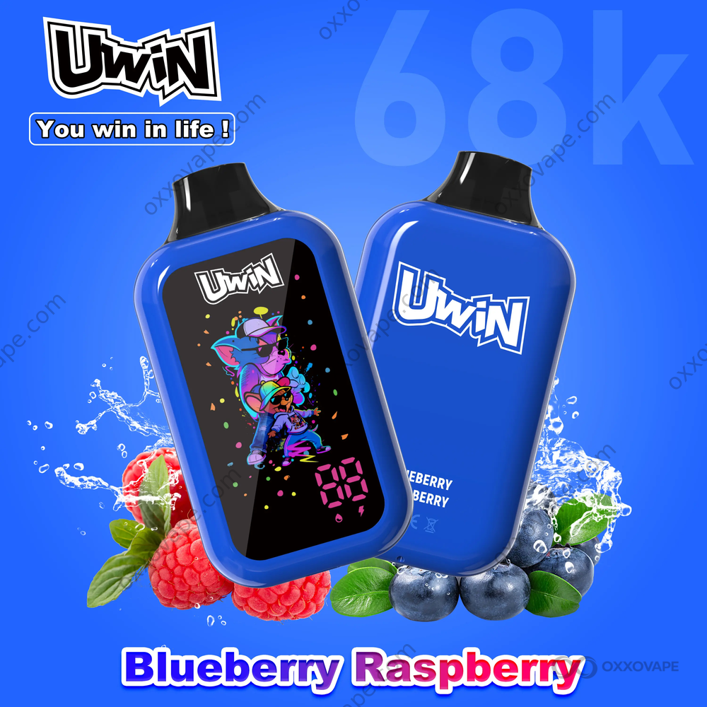 Uwin Digital Box 68000 Blueberry Raspberry 68K Puffs Disposable Vape