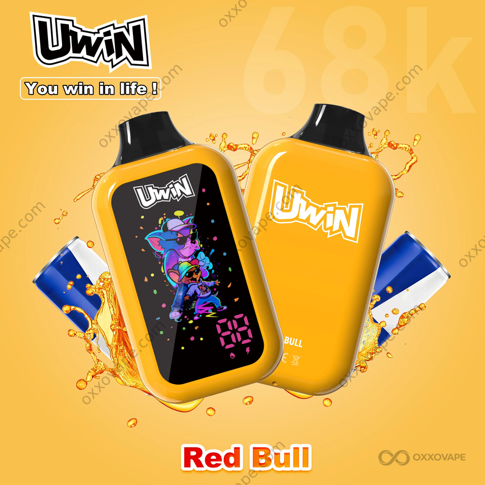 Uwin Digital Box 68000 Red Bull 68K Puffs Energy Drink Inspired Disposable Vape