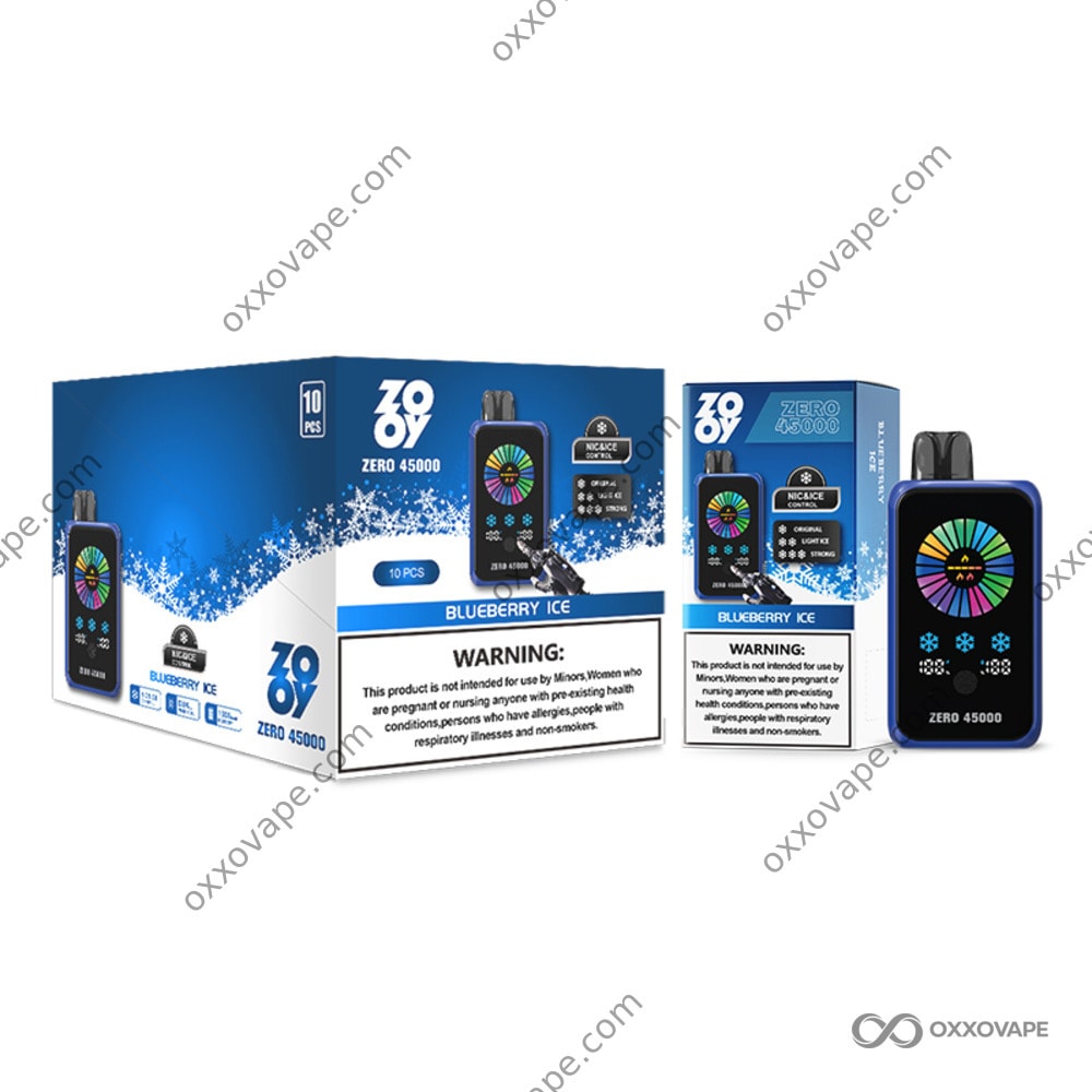 ZOOY Zero 45000 Blueberry Ice Flavour 45000 Puffs Disposable Vape EU Warehouse