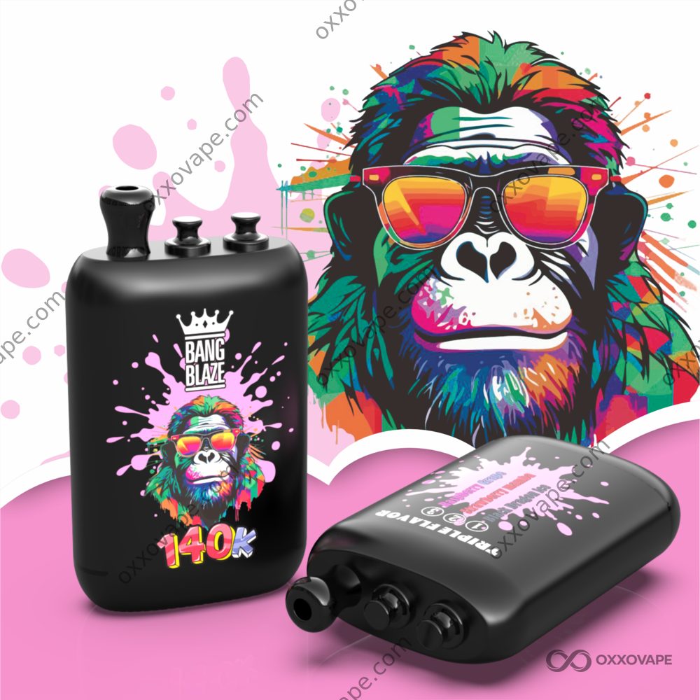 Bang Blaze 140000 140K Puffs Black Dragon Ice Strawberry Manba Strawberry Grape Triple Flavor Disposable Vape