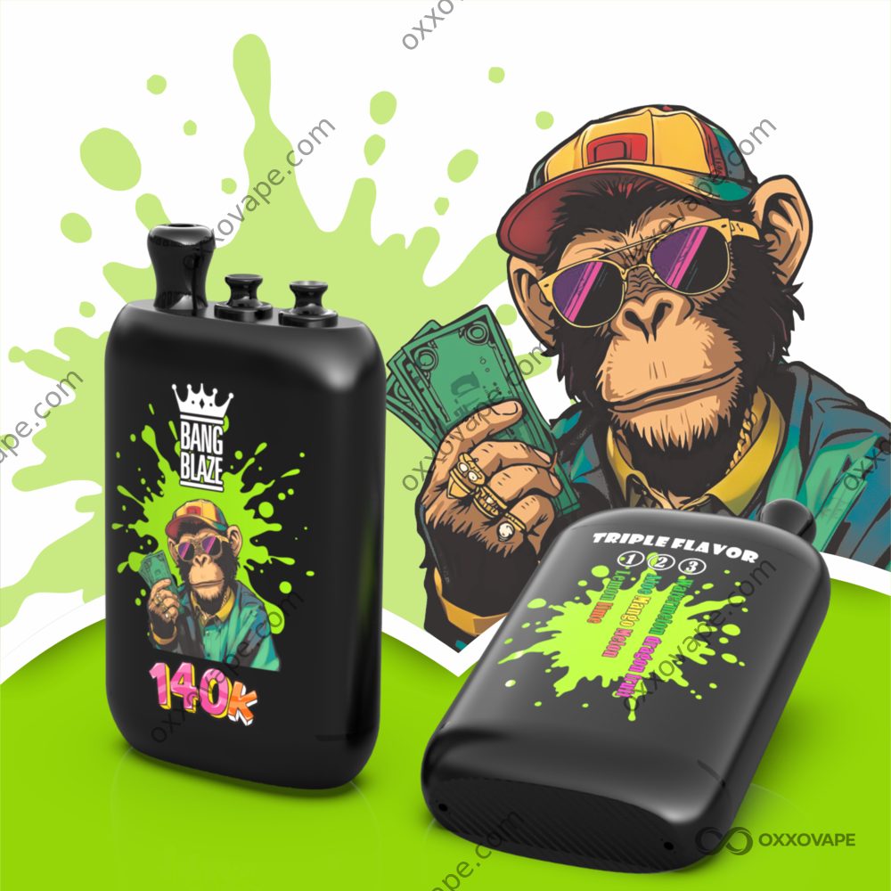 Bang Blaze 140000 140K Puffs Lemon Lime Aloe Mango Melon Watermelon Dragon Fruit Triple Flavor Disposable Vape