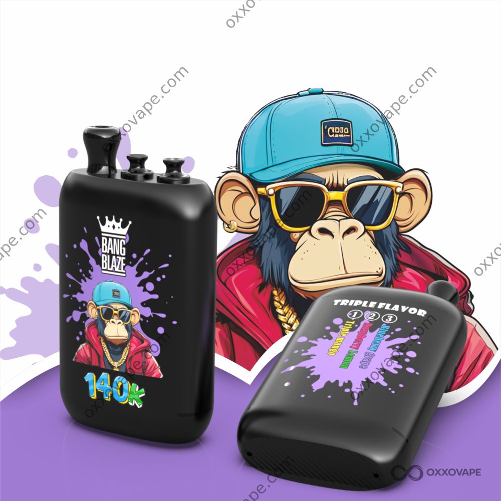 Bang Blaze 140000 140K Puffs Triple Mango Raspberry Lemon Blueberry Grape Triple Flavor Disposable Vape