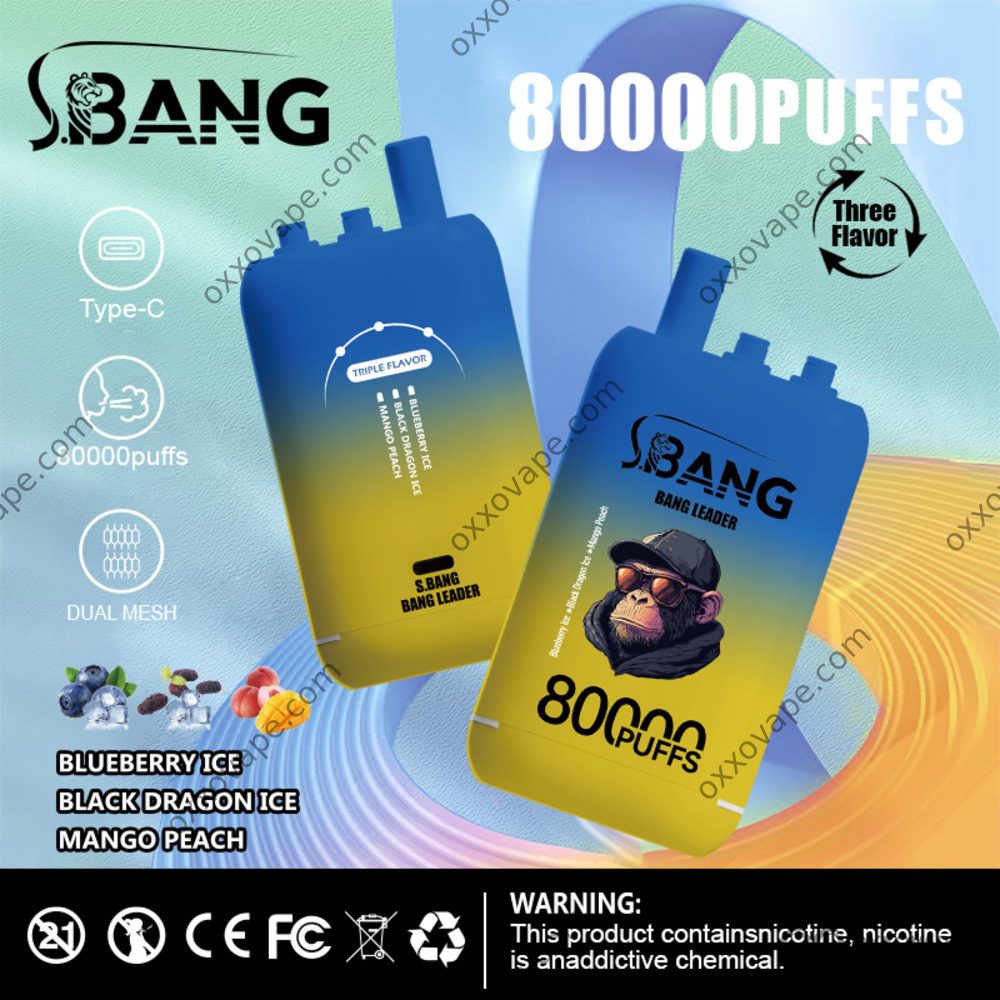 Bang Leader 80000 80K パフ 使い捨てベープ |トリプルフレーバー