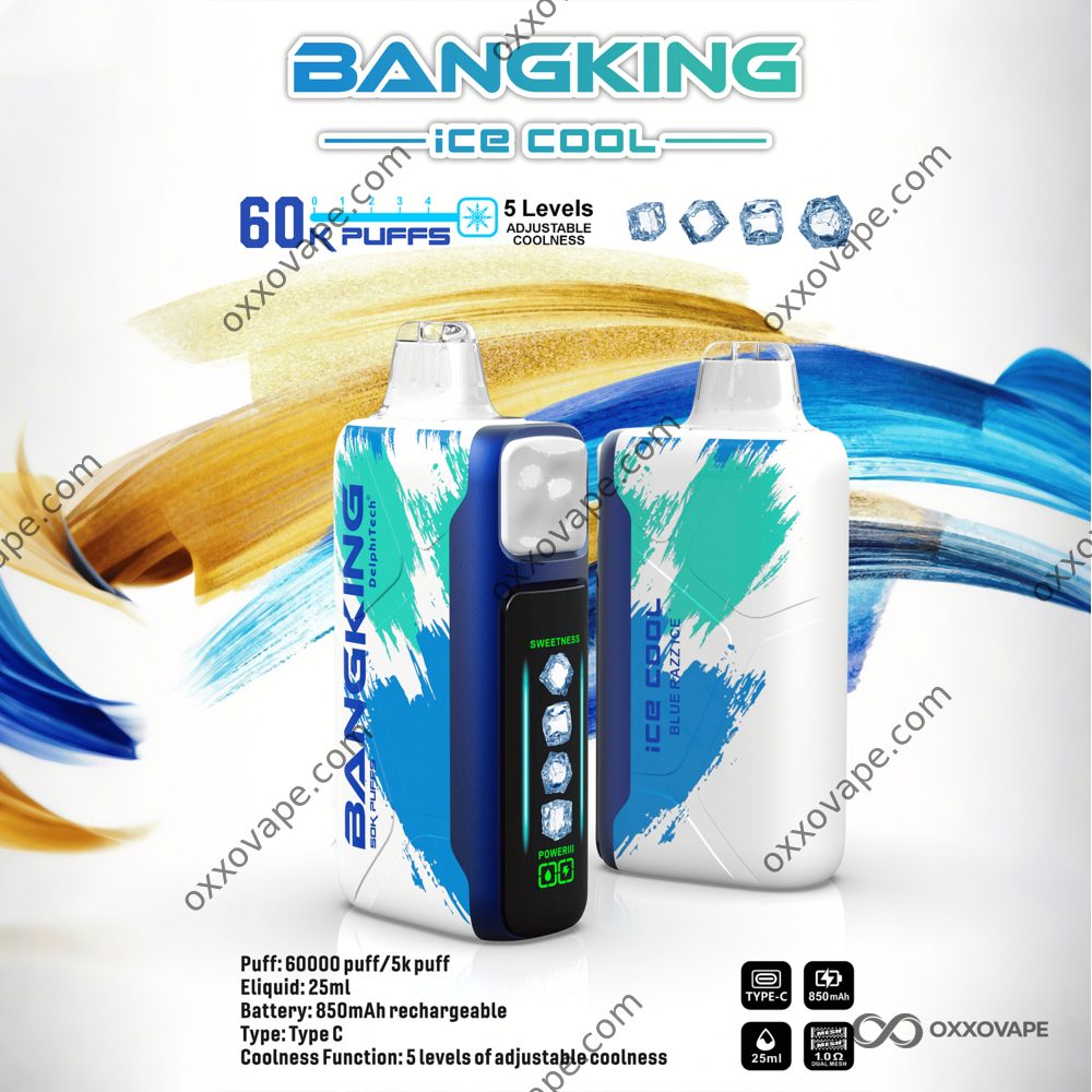 Bang King Ice Cool 60000 60K Puffs Disposable Vape | 5 Ice Levels