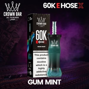 AL Fakher Crown Bar 60000 Puffs EU 倉庫からのクールなペパーミントプロファイルのミントフレーバー使い捨てベープ