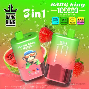 Bang King 100000 Puffs Erdbeer-Wassermelone-Einweg-Vape-Variante mit drei Geschmacksrichtungen