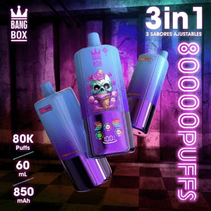 BangBox 80000 80K Puffs Vape jetable 3-en-1 avec interrupteur de saveur avec bobine à triple maille et affichage intelligent