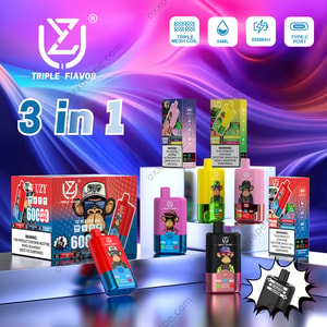 UZY Triple Flavor 60000 Puffs Disposable Vape with Smart LED Display and Triple Mesh Coil