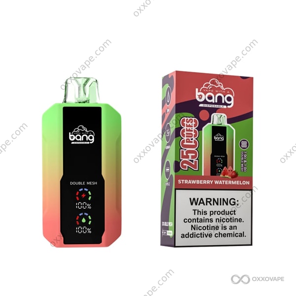 Bang 25000 Strawberry Watermelon flavor disposable vape juicy summer fruit blend