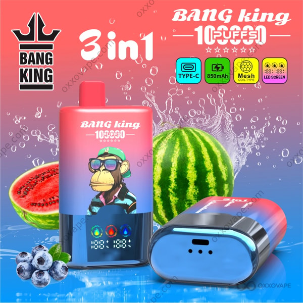 Bang King 100000 Puffs Blueberries and Watermelon triple flavor vape variant product image
