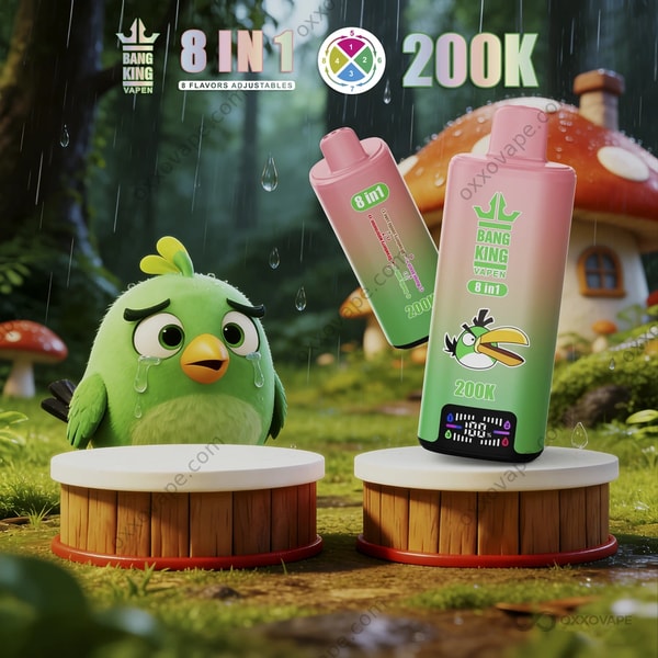 Bang King 200000 Combo 4 Double Pomme Mangue Pêche Fraise Pastèque Fraise Vanille Coke