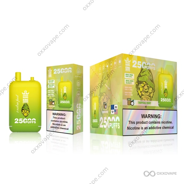 Bang King 25000 Tropical Fruit disposable vape — exotic mango pineapple and guava blend