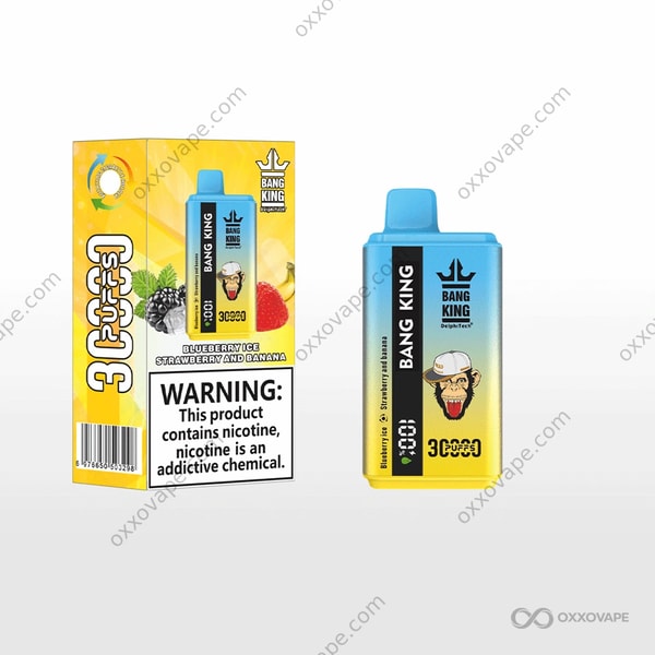 Bang King 30000 Blueberry Ice & Strawberry Banana Dual Flavor Disposable Vape