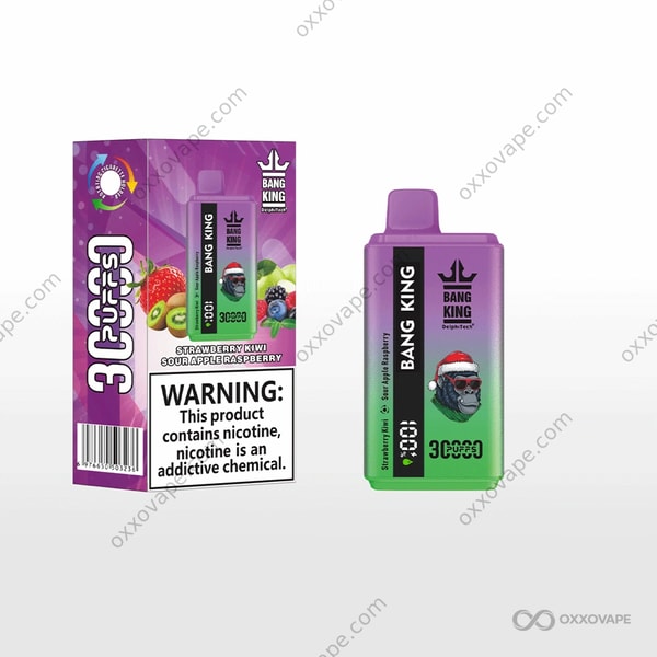 Bang King 30000 Strawberry Kiwi & Sour Apple Raspberry Dual Flavor Disposable Vape