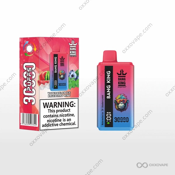 Bang King 30000 Watermelon Ice & Blueberry Mint Dual Flavor Disposable Vape
