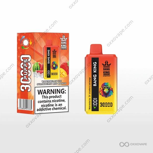 Bang King 30000 Watermelon Ice & Strawberry Mango Dual Flavor Disposable Vape