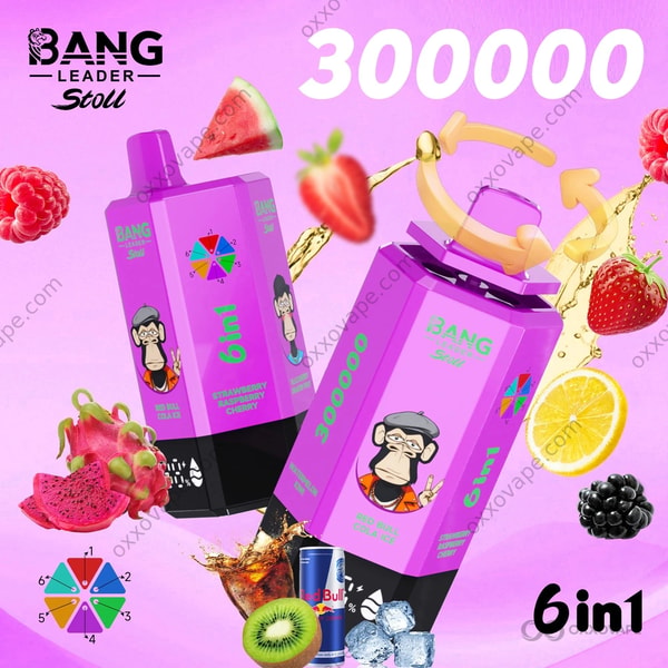 Bang Leader Stoll 300000 Combo 11 Red Bull Cola Ice Strawberry Raspberry Cherry Blackberry Dragon Fruit Lemon Lime Raspberry Pomelo Watermelon Kiwi