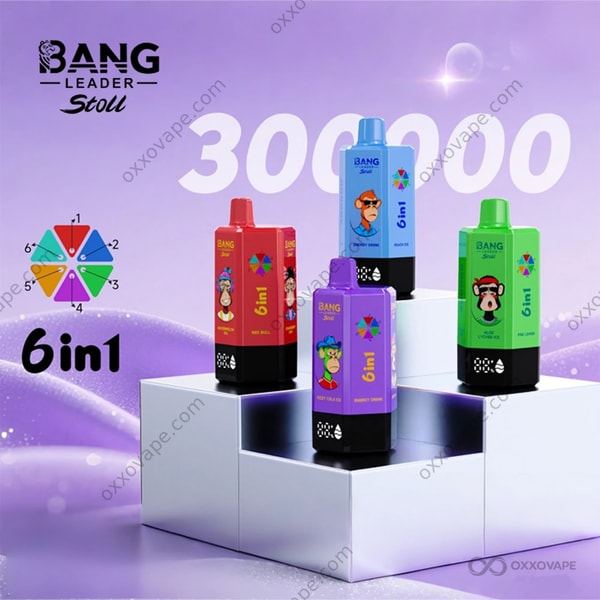 Bang Leader Stoll 300000 パフ 6-in-1 使い捨てベープの全製品ラインナップ EU 倉庫