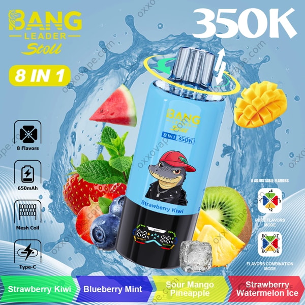 Bang Leader Stoll 350000 flavor Strawberry Kiwi Blueberry Mint Sour Mango Pineapple Strawberry Watermelon Ice