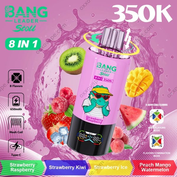 Bang Leader Stoll 350000 flavor Strawberry Raspberry Strawberry Kiwi Strawberry Ice Peach Mango Watermelon