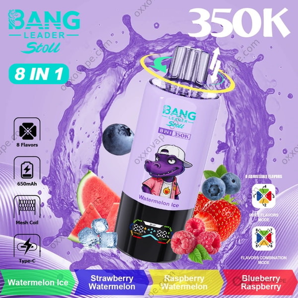 Bang Leader Stoll 350000 Geschmacksrichtung Wassermelone Eis Erdbeere Wassermelone Himbeere Wassermelone Blaubeere Himbeere