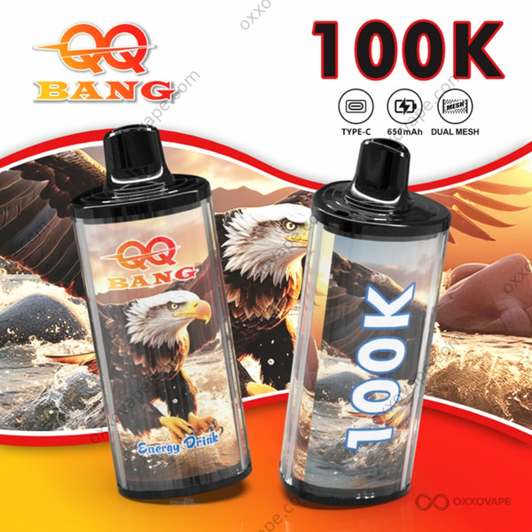 Bang QQBANG 100000 Energy Drink flavor 100K puffs citrus tart disposable vape