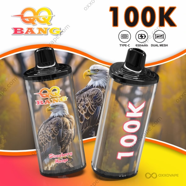 Bang QQBANG 100000 Strawberry Mango flavor 100K puffs tropical summer disposable vape