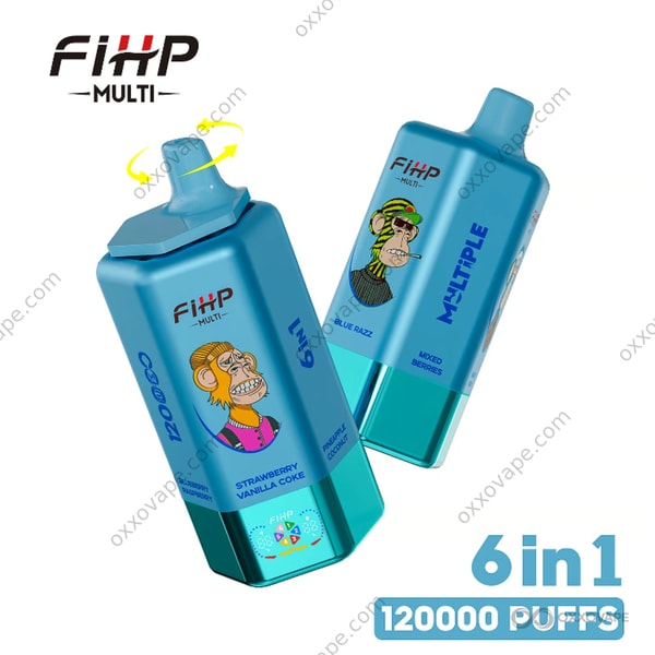 FIHP Multi 120000 Pineapple Coconut Blue Razz Mixed Berries flavor variant