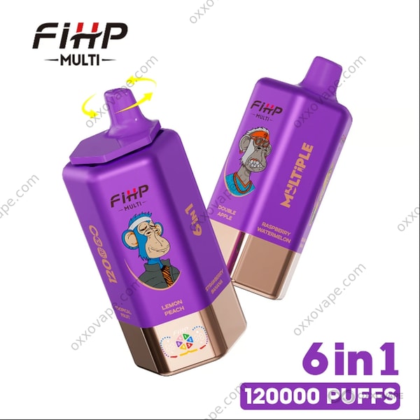 FIHP Multi 120000 Strawberry Banana Double Apple Raspberry Watermelon flavor