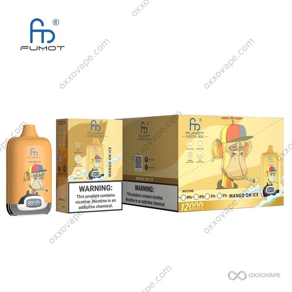 Fumot RandM Digital Box 12000 Mango On Ice tropischer Mango-Menthol-Einweg-Vaporizer