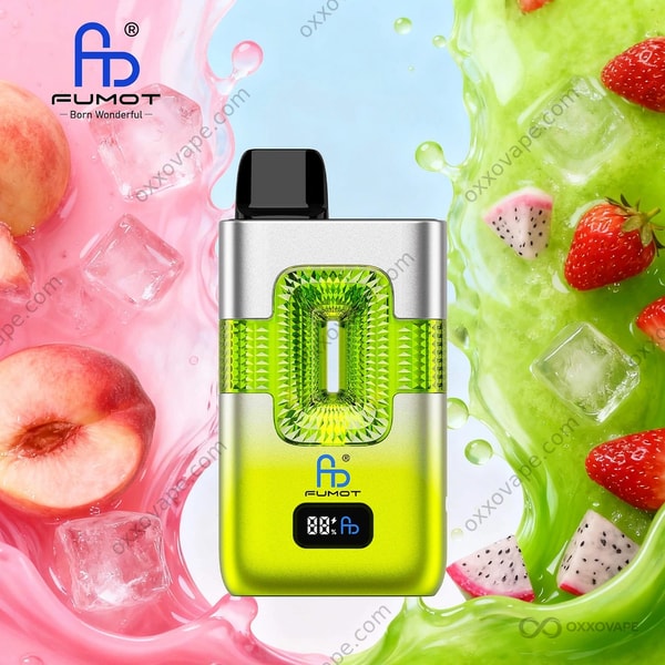 Fumot RandM Eco 50000 Peach Ice and White Mamba Dual Flavor Disposable Vape