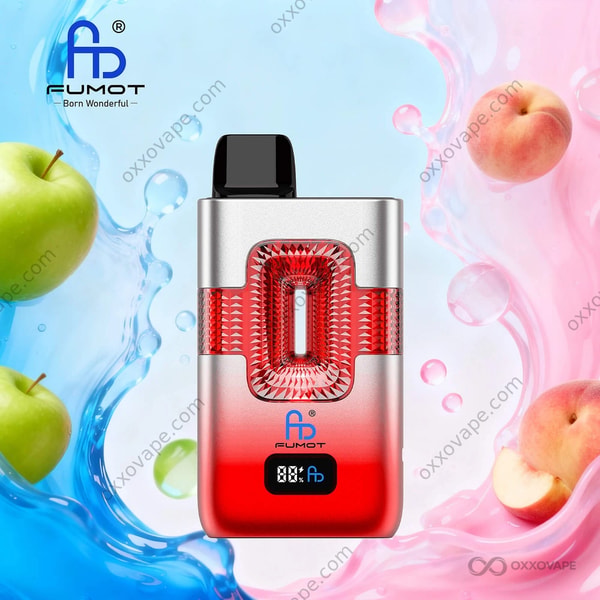 Fumot RandM Eco 50000 Sour Apple and Juicy Peach Dual Flavor Disposable Vape