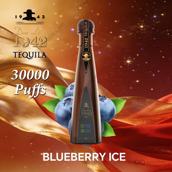 Solaris Don Leon 1942 Tequila 30000 Puffs Blueberry Ice Flavor Disposable Vape
