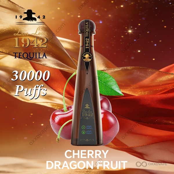 Solaris Don Leon 1942 Tequila 30000 Puffs Cherry Dragon Fruit Flavor Disposable Vape